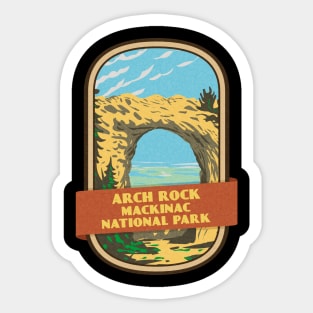 Arch Rock Mackinac National Park Sticker